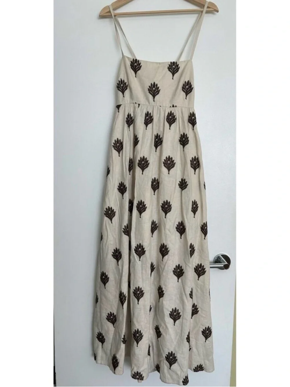 Abercrombie & Fitch Tie Back Babydoll Maxi Dress Size Small
